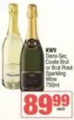 KWV - Demi-Sec, Cuvée Brut or Brut Rosé Sparkling Wine