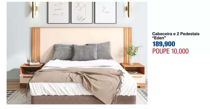 Cabeceira e 2 Pedestais