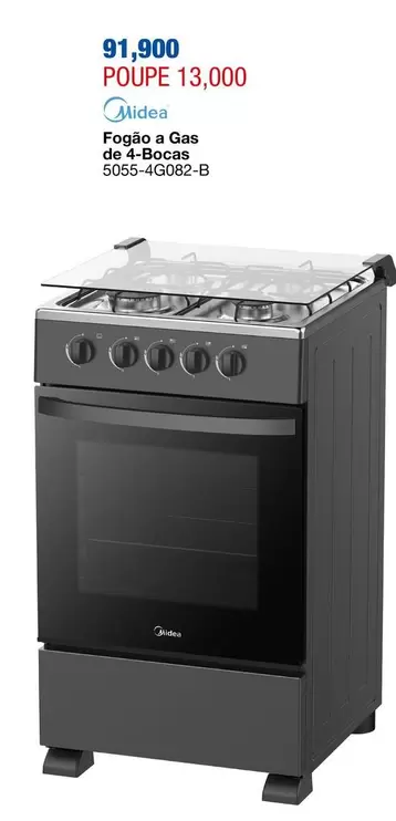 Fogão a Gas de 4-Bocas 5056-40082-B