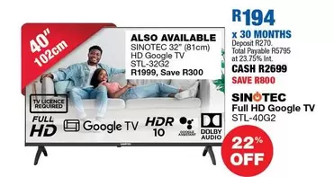 Sinotec - Full HD Google TV STL-40G2