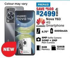 Huawei - Nova Y63 4G Smartphone