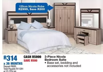 Total - Nicola Bedroom Suite