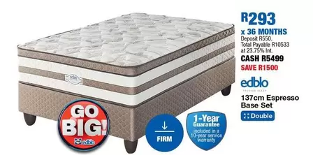 Edblo - 137cm Espresso Base Set