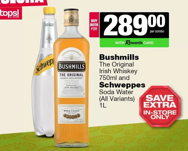 Bushmills - The Original Irish Whiskey, Soda Water