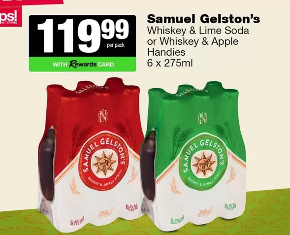 Apple - Whiskey & Lime Soda or Whiskey &