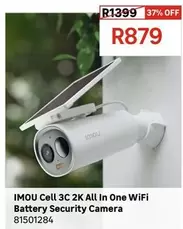 Imou - Cell 3C 2K All In One WiFi Battery Security Camera