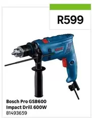 Bosch - Pro GSB600 Impact Drill 600W