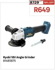 Ryobi - 18V Angle Grinder 