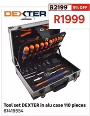 Dexter - Tool Set In Alu Case 110 Pieces