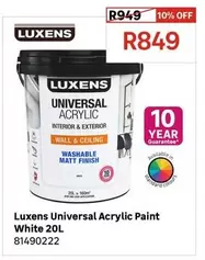 Luxens - Universal Acrylic Paint White 20L 