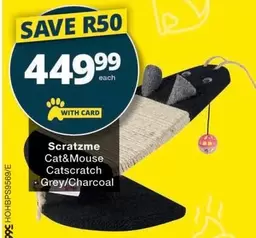 Cat&Mouse Catscratch Grey/Charcoal