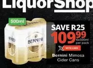 Bernini - Mimosa Cider Cans