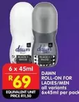 Dawn - ROLL-ON FOR LADIES/MEN