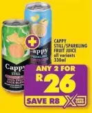 STILL/SPARKLING FRUIT JUICE