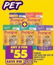 Pamper - CAT FOOD FINE CUTS IN GRAVY/JELLY