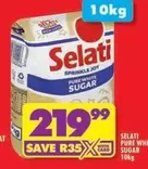 Selati - PURE WHITE SUGAR 10kg