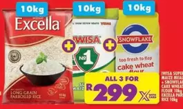 Excella - Super Maize Meal, Cake Wheat Flour, Parboiled Rice