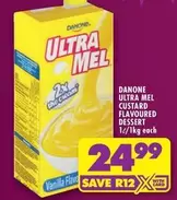 Danone - ULTRA MEL CUSTARD FLAVOURED DESSERT