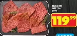 TENDERISED BEEF STEAK