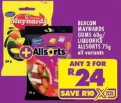 Gums, Liquorice, Allsorts