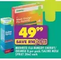 FLU REMEDY CHERRY/ORANGE & SALINE NOSE SPRAY