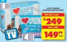 Lovies - DISPOSABLE NAPPIES/PANTS