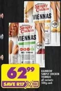 Rainbow - SIMPLY CHICKEN VIENNAS