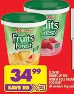 Clover - FRUITS OF THE FOREST FULL CREAM YOGHURT