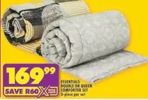 Essentials - DOUBLE OR QUEEN COMFORTER SET