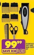 Essentials - SOFT GRIP HAIR CLIPPER SET