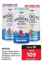 Dragon - Seltzer Watermelon,  Granadilla or Strawberry Kiwi Cans