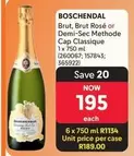 Boschendal - Brut, Brut Rosé or Demi-Sec Methode Cap Classique