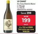 Du Coq Chenin Blanc or Rouge