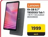 Lenovo - TB305XU Tab 1