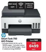 HP - Smart Tank 750 AIO Printer