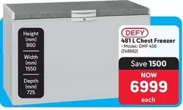 Defy - 481 L Chest Freezer