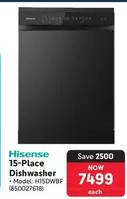 Hisense - 15-Place Dishwasher