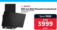 Bosch - 600 mm Wall Mounted Cookerhood DWK63PJ602