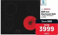 Bosch - 600 mm Electronic Hob