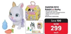 Pamper - PAMPER PETZ Rabbit or Husky