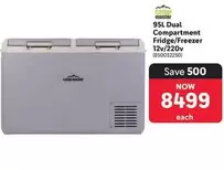 Master - 95L Dual Compartment Fridge/Freezer 12v/220v