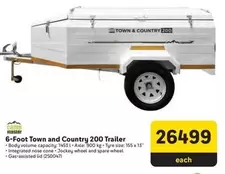 6-Foot Town and Country 200 Trailer