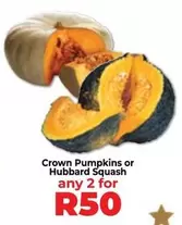 Crown -  Pumpkins or Hubbard Squash