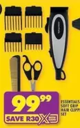 Essentials - ESSENTIALS SOFT GRIP HAIR CLIPPER SET