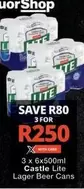 CASTLE - Lite Lager Beer Cans