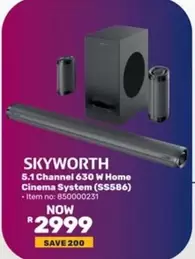 Skyworth - 5.1 Channel 630 W Home Cinema System (SS586)