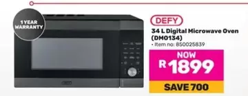 Defy - 34 L Digital Microwave Oven (DM0134)