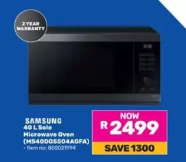 Samsung - 40 L Solo Microwave Oven (MS40DG5504AGFA)