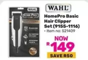 Wahl - HomePro Basic Hair Clipper Set (9155-1116)