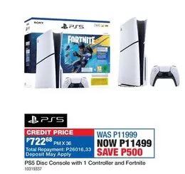 Sony - Disc Console with 1 Controller and Fortnite